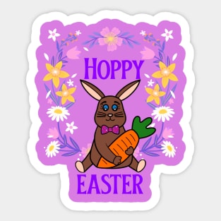 HAPPY Easter Bunny Funny- Easter Quotes Sticker